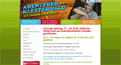 Desktop Screenshot of kletterwald-zittauergebirge.de